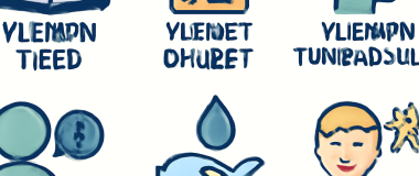 Kuvassa on kaunis auringonlasku meren rannalla, jossa näkyy siluetteja palmuista ja rauhallinen vesi heijastaa taivaan värejä.